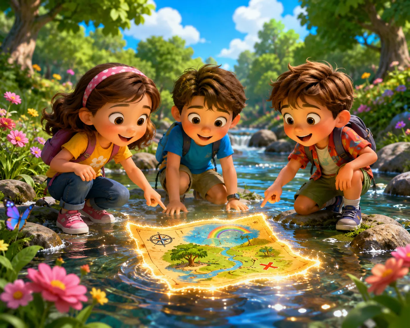 The Little Explorers and the Rainbow Island